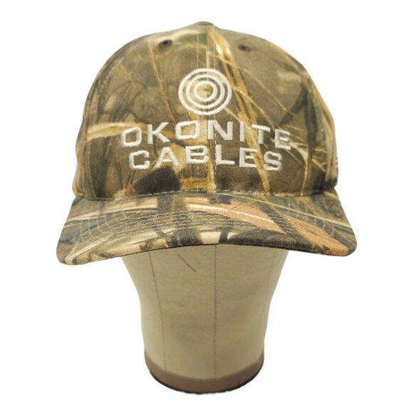 Realtree Advantage MAX 4 HD Camo Snapback Cap Trucker Hunting Hat Okonite Cables - Picture 10 of 15